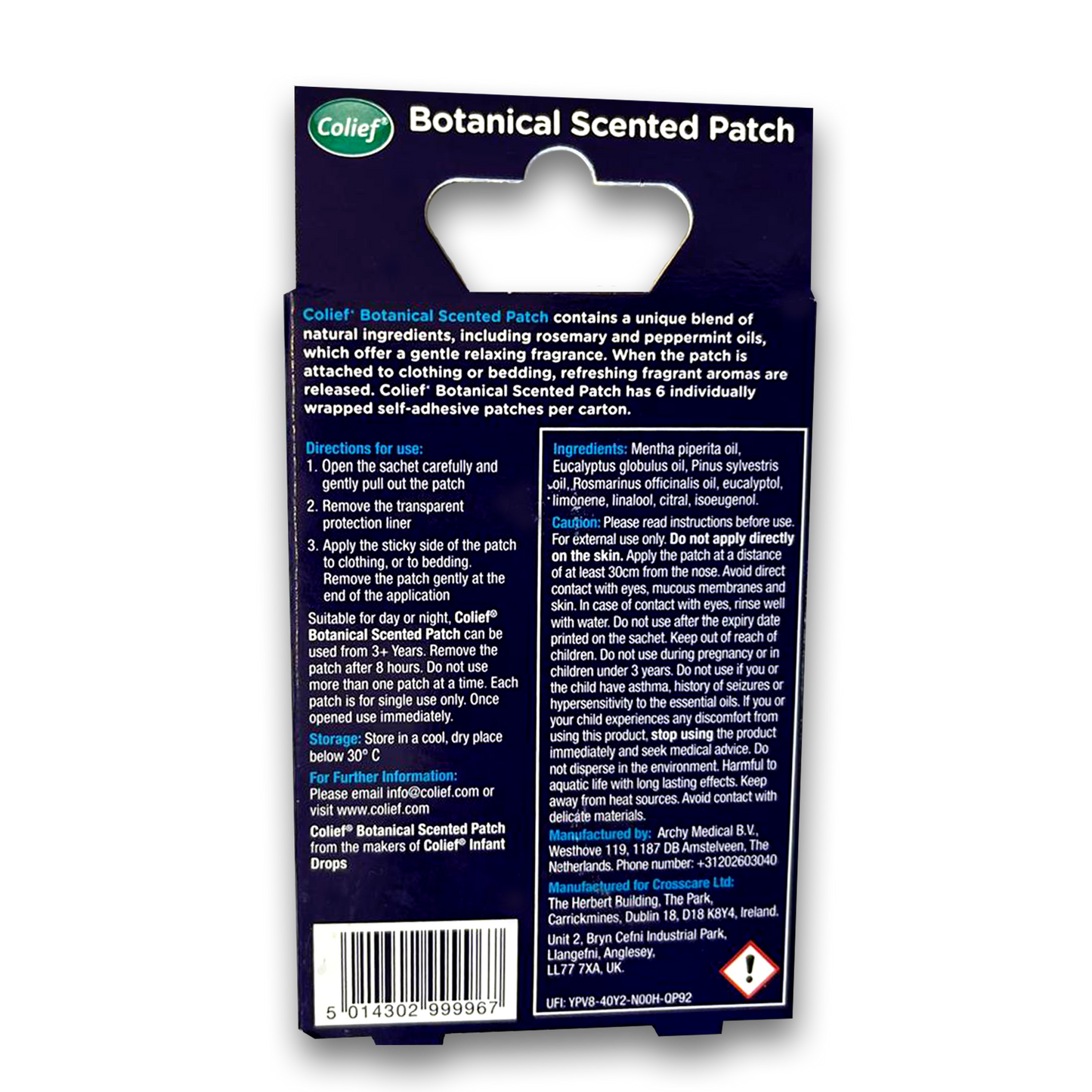 Colief Breathe Easy Patches (6) β Natural Relief for Stuffy Noses & Easy Breathing!