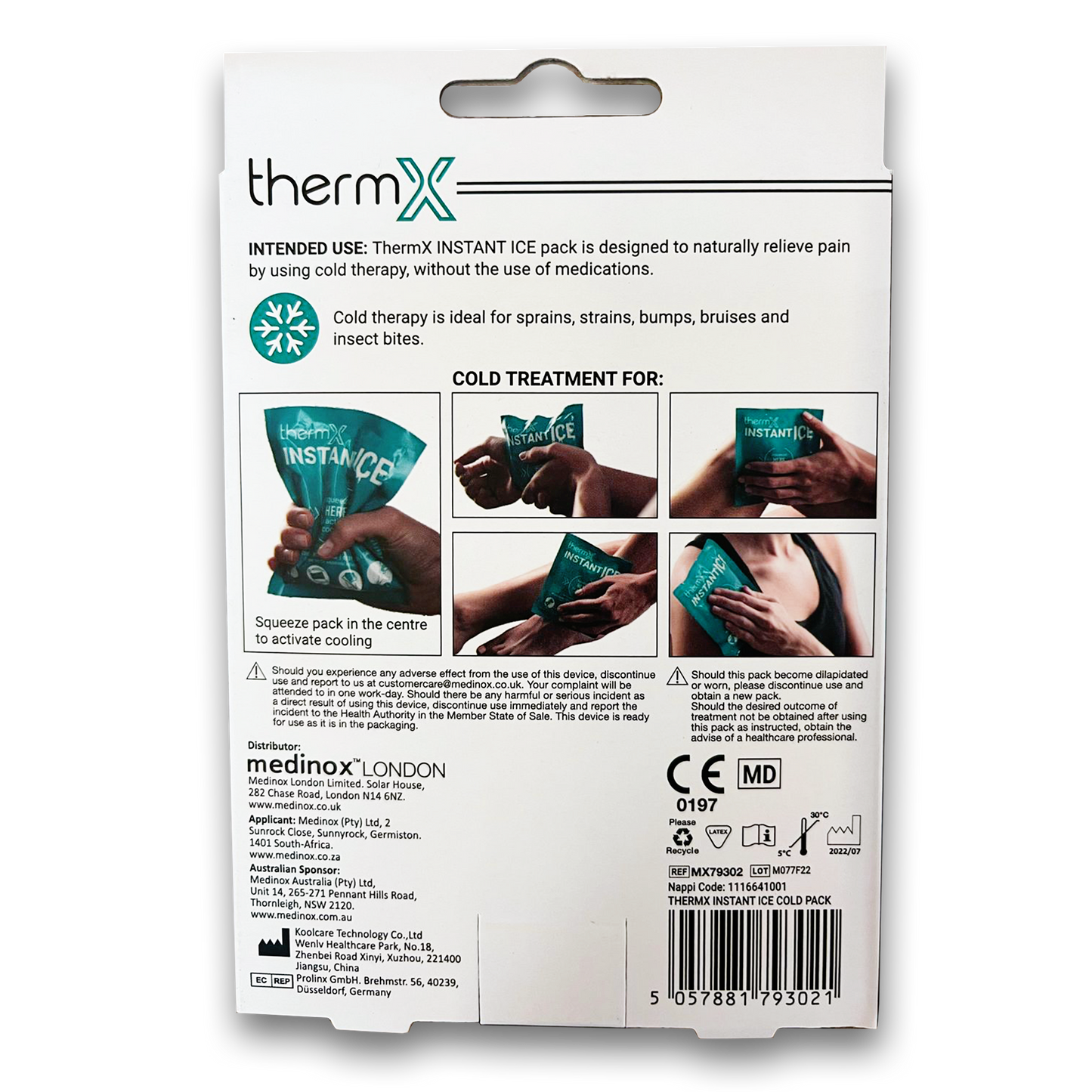 ThermX Instant Ice Packs (6-Pack) – Fast & Effective Cold Therapy for Pain & Injuries!