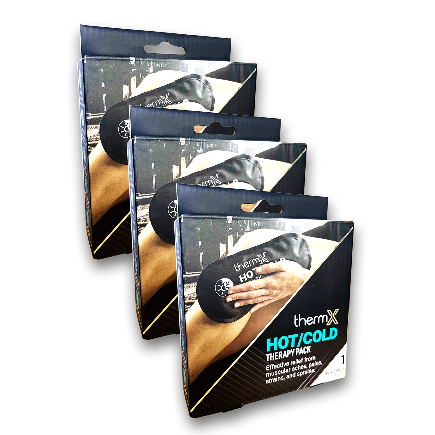 ThermX Reusable Hot & Cold Gel Pack (3-Pack) – Fast & Effective Pain Relief!