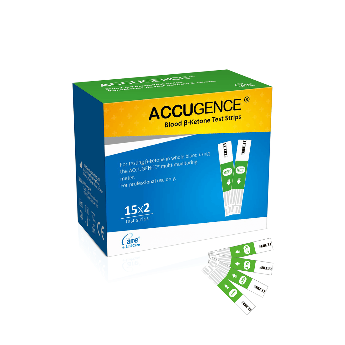 Accugence - Blood Ketone Test Strips (30) - Homedoc