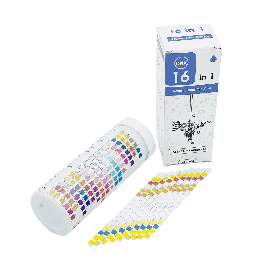 16 in 1 Full Panel Strips for Water Quality Testing - Homedoc