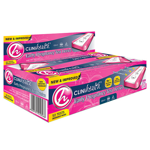 CliniHealth Pregnancy Test Devices 50's