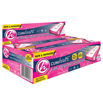 CliniHealth Pregnancy Test Devices 50's