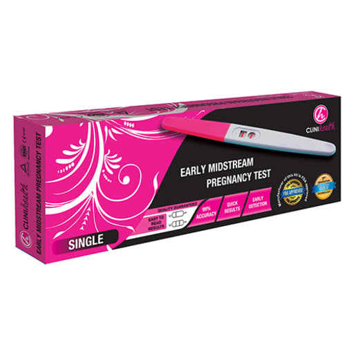 Clinihealth Pregnancy Midstream Pregnancy Test 3's