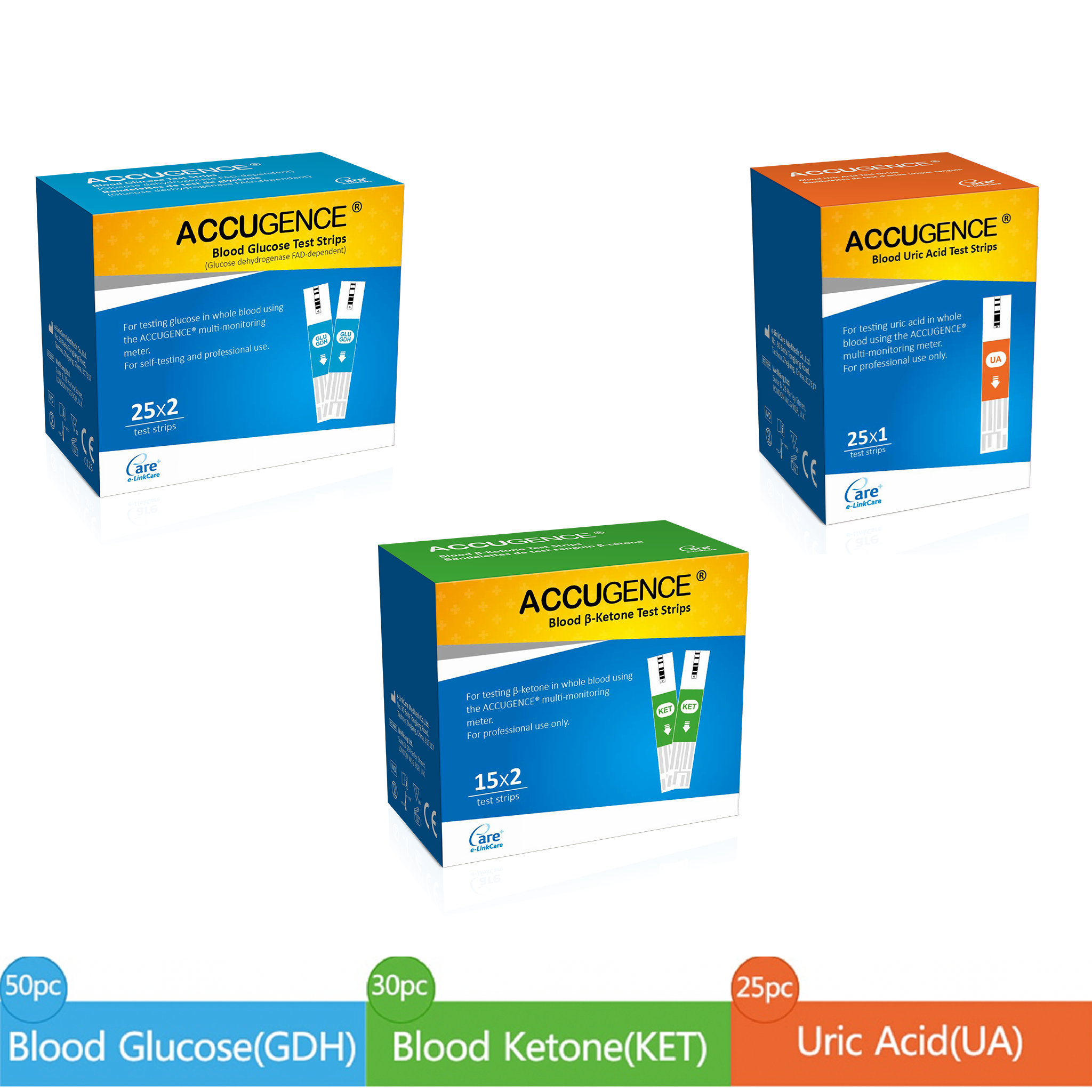 Accugence Light - 3-in-1 Multi-Function Blood Meter Full Starter Kit