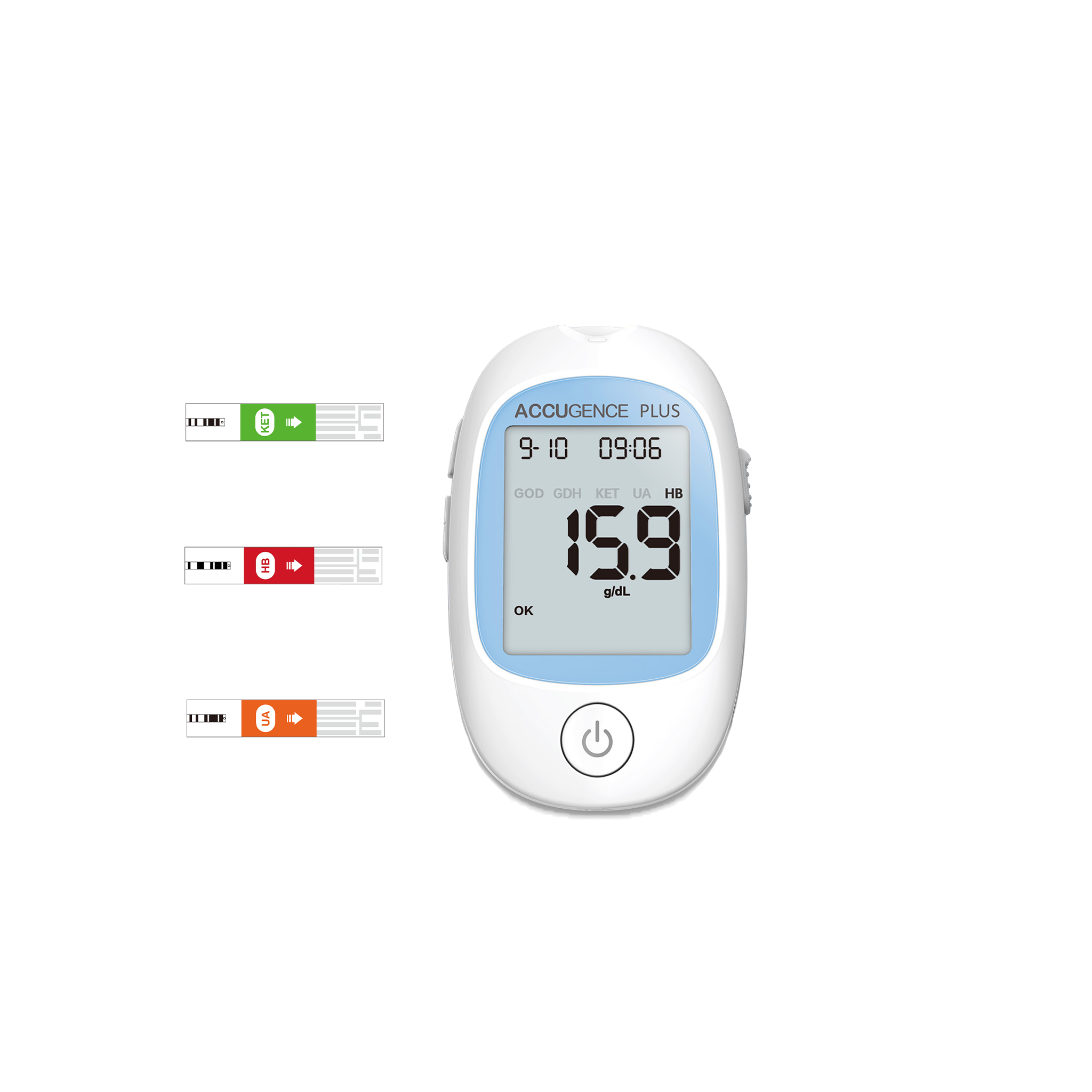 Accugence - Ketone, Hemoglobin and Uric Acid Test Kit