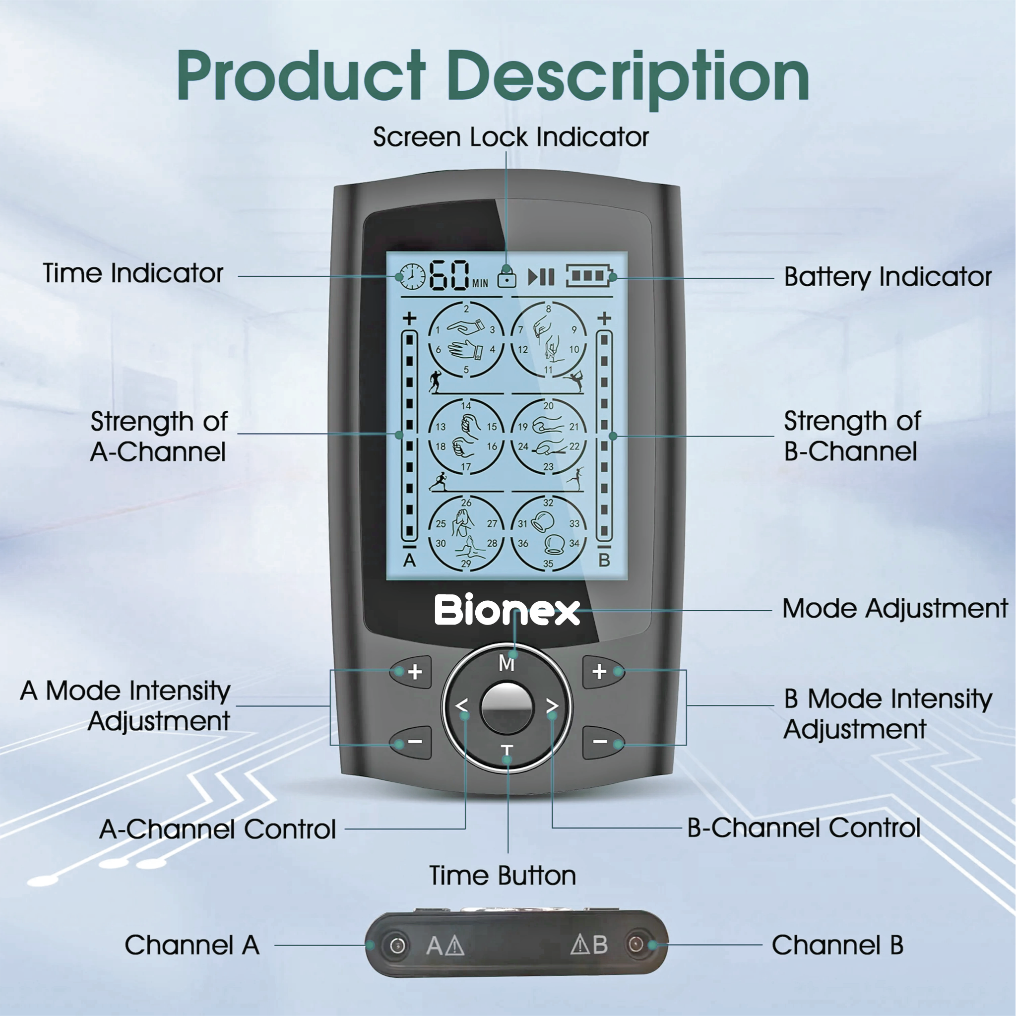 Bionex TENS Massager | 24 Modes Pain Relief