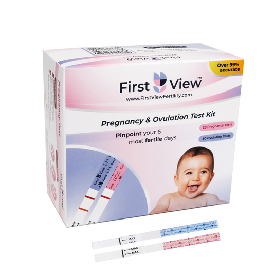 FirstView - Ovulation (LH) Test Strips and Pregnancy (HCG) Test Strips Combo Kit