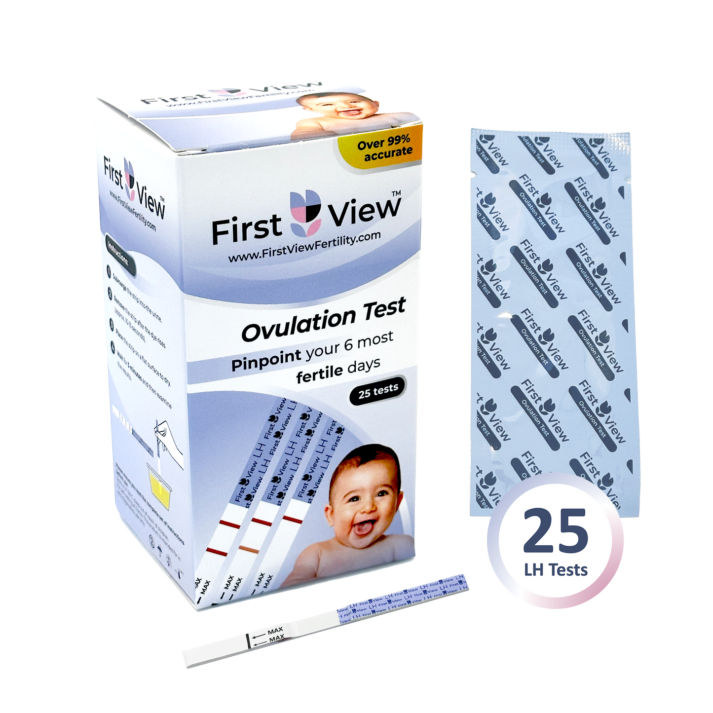 FirstView - 25 Ovulation Test Strips