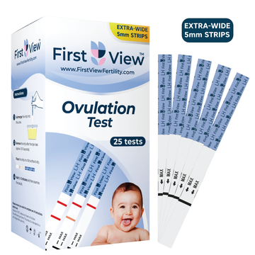 FirstView Ovulation Test Strips | Extra-Wide 5mm LH Tests