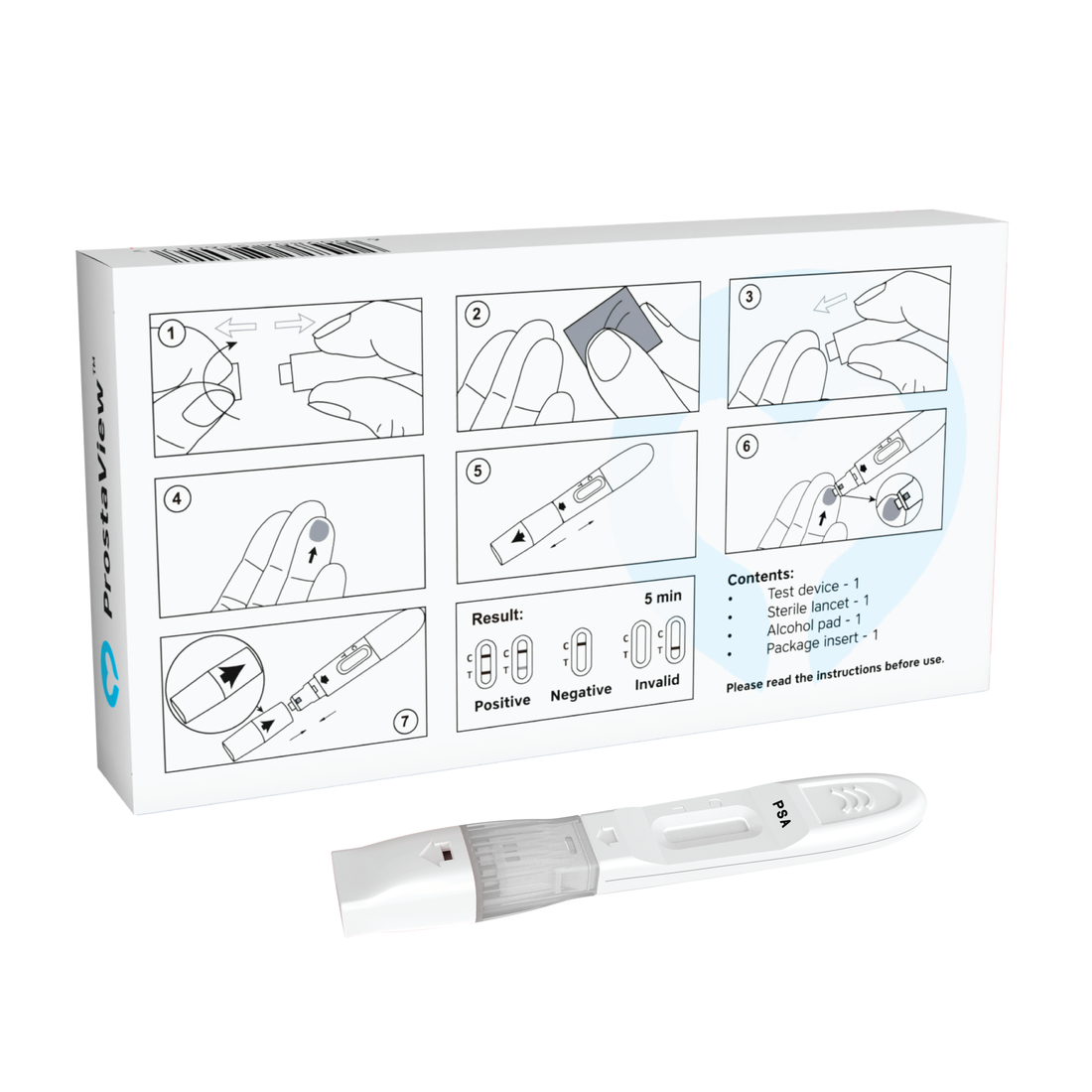 ProstaView Prostate Rapid Test (PSA) | At-Home Prostate Screening for Elevated PSA Levels
