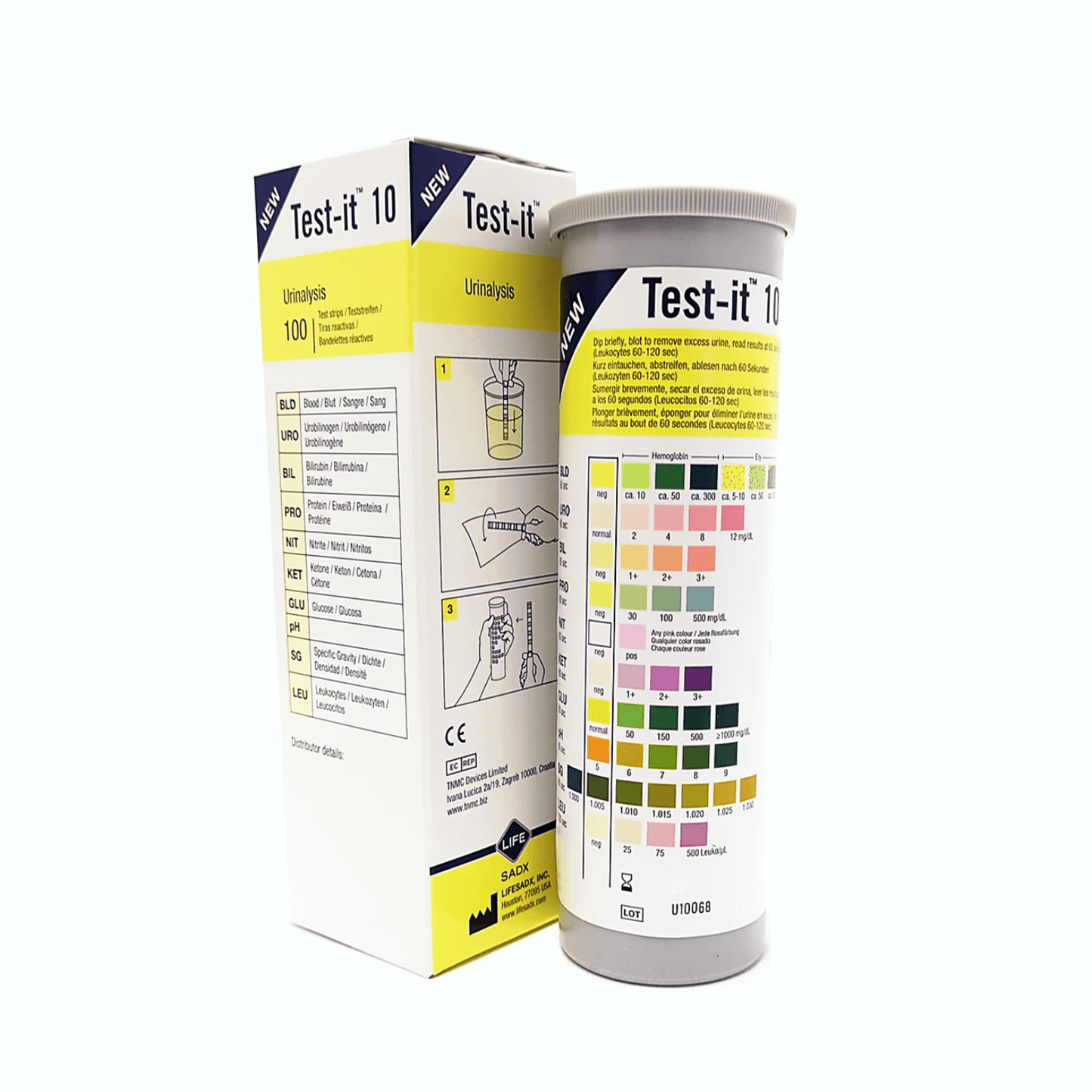 Test-it 10 - Full Panel Urine Test Strips - Homedoc