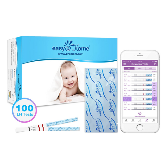 Easy@Home - 100 x Ovulation Test Strips, Ovulation Predictor Kit