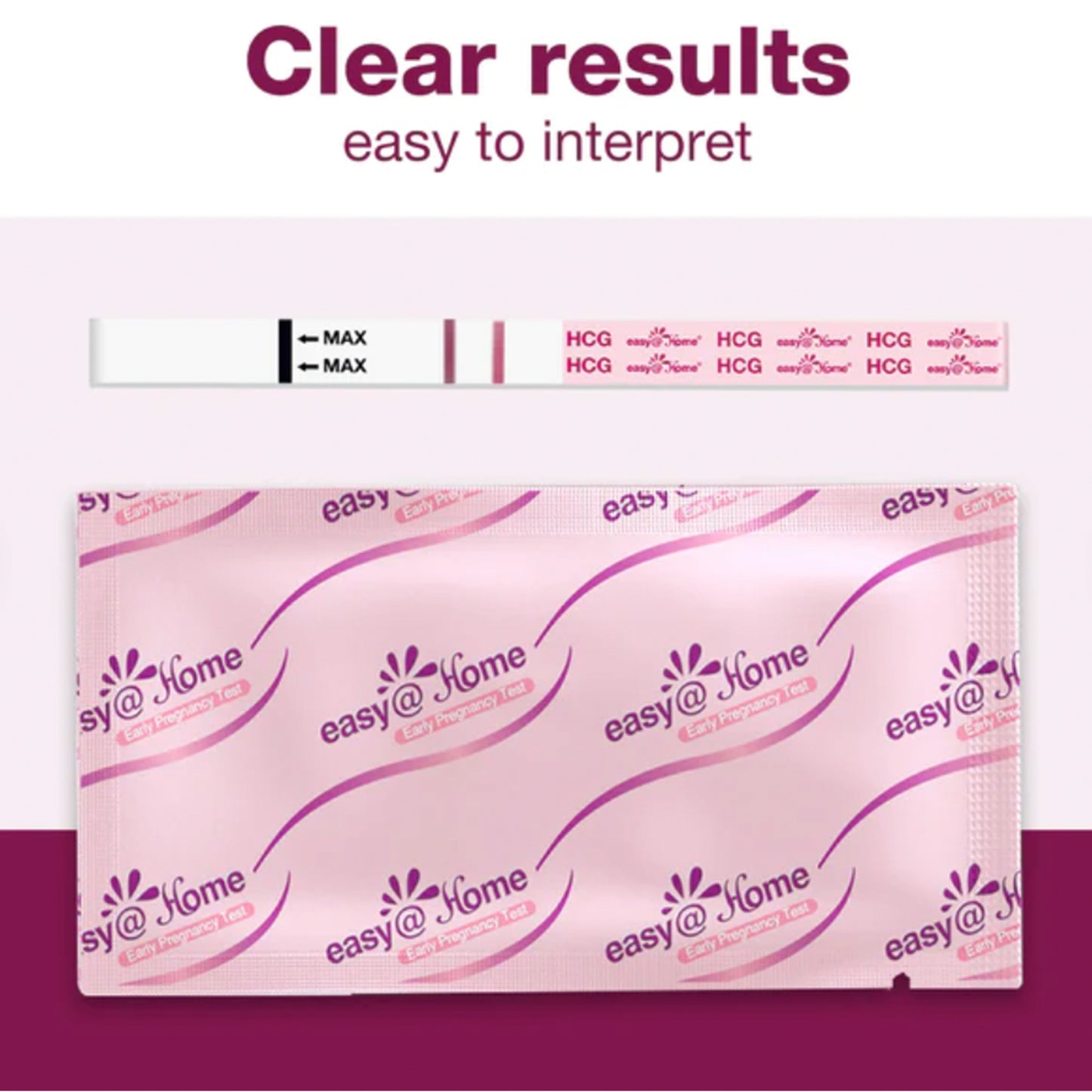 Easy@Home - 10 Pregnancy (HCG) Urine Test Strips Kit