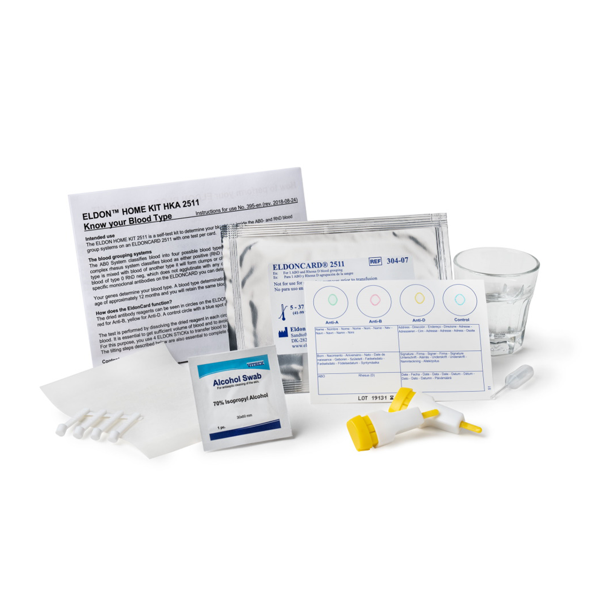Eldoncard Blood Type Test 2 Pack Homedoc