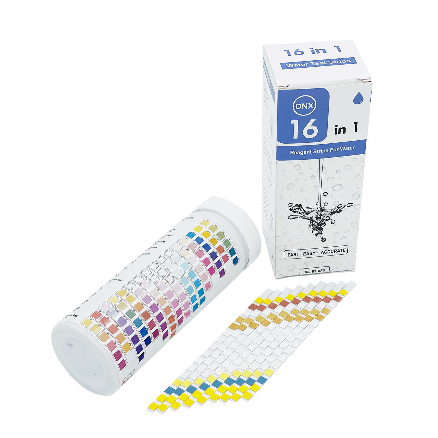 16 in 1 Full Panel Strips for Water Quality Testing - Homedoc