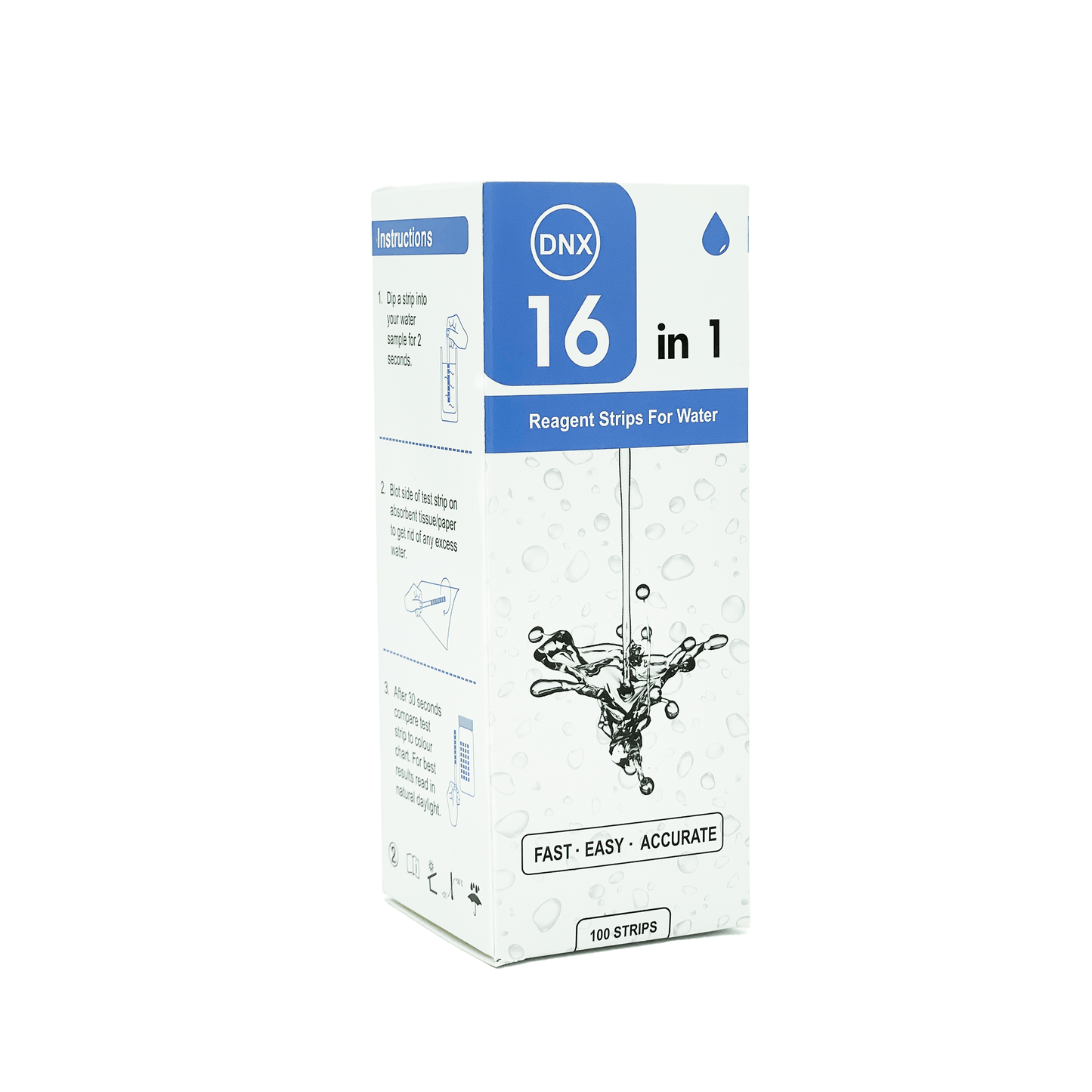 16 in 1 Full Panel Strips for Water Quality Testing - Homedoc